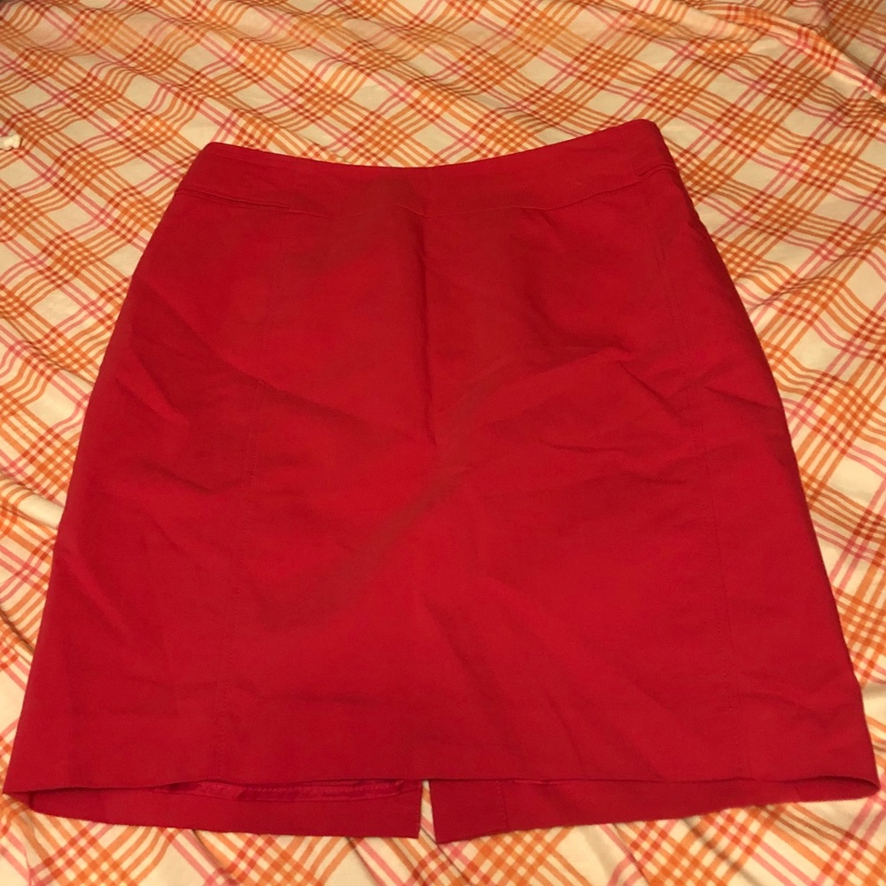 Red Split Skirt